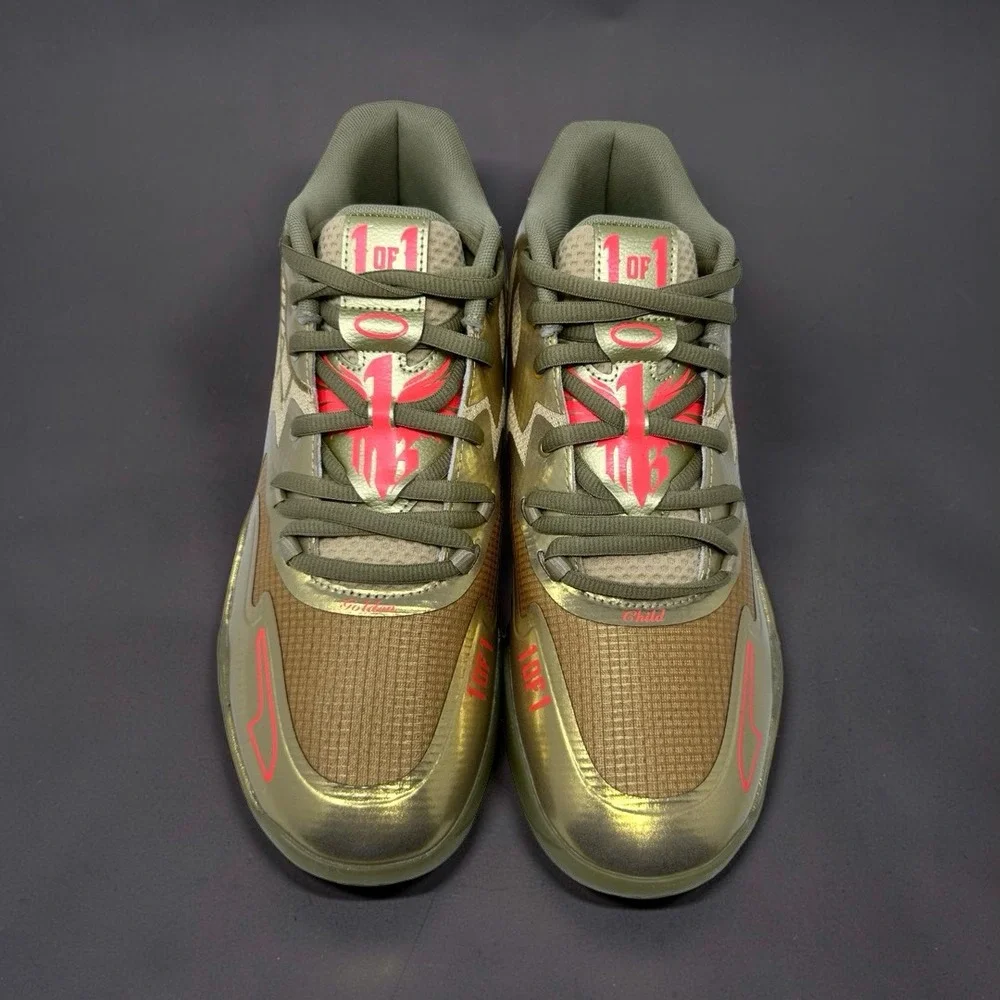 Puma MB.01 Golden Child LaMelo Ball Metallic Gold Mens Size 11 379223-01 NWOB